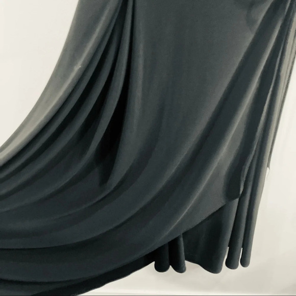 SYMPLI Sz 6 Wrap Dress Full Skirt 3/4 Length Sleeves Made  in Canada - Picture 8 of 15